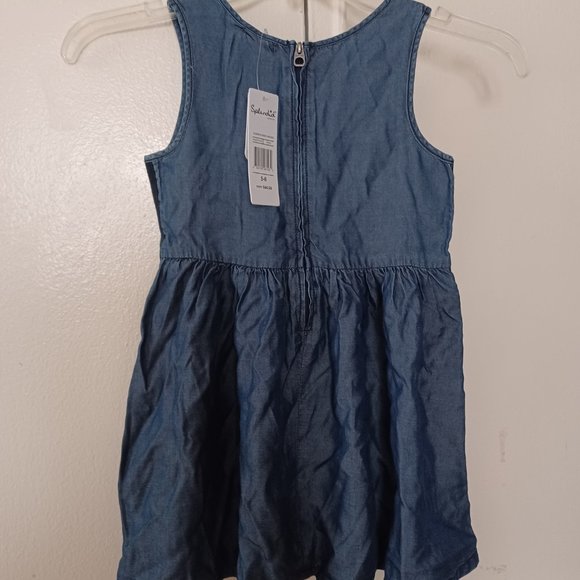 NEW Splendid Indigo Girl's Dress with Cute Detail at side seam- Size 5-6 - Picture 2 of 4